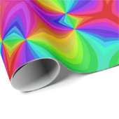 Psychedelischer Regenbogen Geschenkpapier (Rolleneckpunkt)