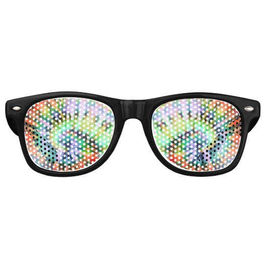 Psychedelischer Regenbogen Neon wirbeln Spaß! Sonnenbrille (Vorderseite)