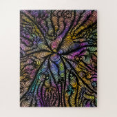 Psychedelischer Regenbogen - Optische Täuschung - Puzzle (Vertikal)