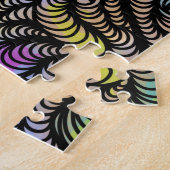 Psychedelischer Regenbogen - Optische Täuschung - Puzzle (Seite)