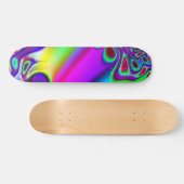 Psychedelischer Regenbogen Skateboard (Horizontal)