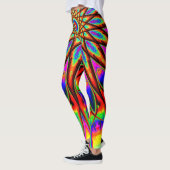 Psychedelischer Regenbogen-Stern Leggings (Links)