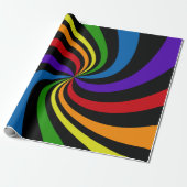 Psychedelischer Regenbogen Swirl Bold Abstrakt Wil Geschenkpapier (Ungerollt)