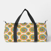 Psychedelischer Regenbogen-Tie-Dye-Tragetasche Duffle Bag (Vorderseite)