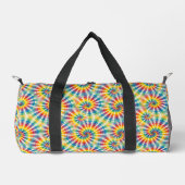 Psychedelischer Regenbogen-Tie-Dye-Travelsack Duffle Bag (Vorderseite)