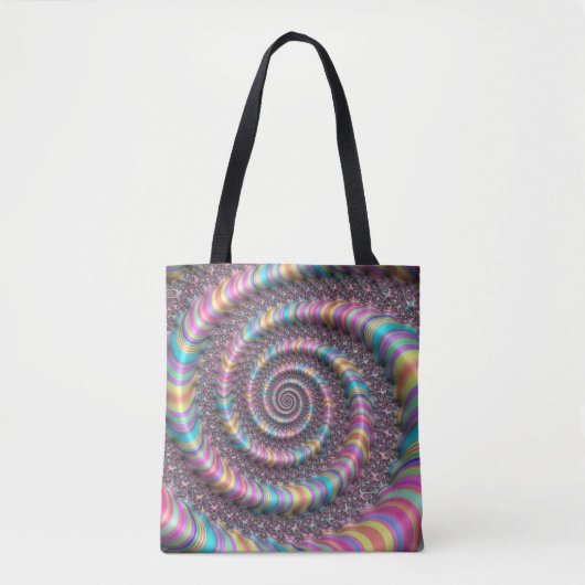 Psychedelischer Regenbogen Unicorn Nautilus 3D Tasche (Vorderseite)