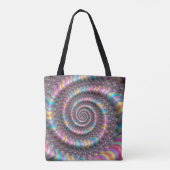 Psychedelischer Regenbogen Unicorn Nautilus 3D Tasche (Rückseite)