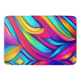 Psychedelischer Regenbogen-Vortex Badematte