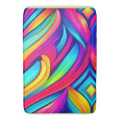 Psychedelischer Regenbogen-Vortex Badematte (Vorderseite Vertikal)