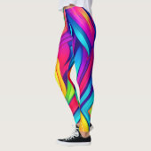 Psychedelischer Regenbogen-Vortex Leggings (Links)