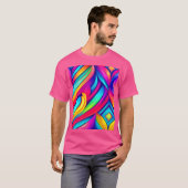 Psychedelischer Regenbogen-Vortex T-Shirt (Vorne ganz)