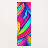 Psychedelischer Regenbogen-Vortex Yogamatte (Vorderseite)