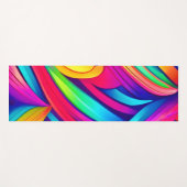 Psychedelischer Regenbogen-Vortex Yogamatte (Vorderseite (Horizontal))