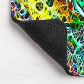 Psychedelischer Regenbogen weidet Fraktal-Kunst Mousepad (Ecke)