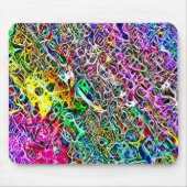 Psychedelischer Regenbogen weidet Fraktal-Kunst Mousepad (Vorne)