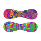 Psychedelischer Regenbogenball Baseball (Paneele)