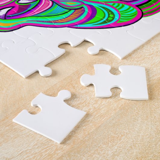 Psychedelischer Regenbogenschläger Puzzle (Seite)