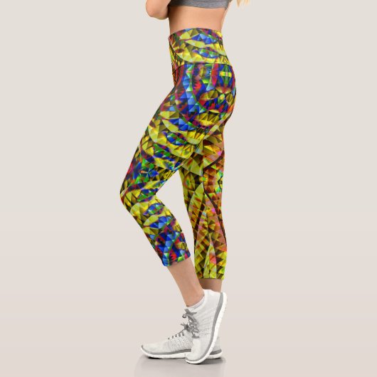 Psychedelischer RoboTrance Capri Leggings (Links)