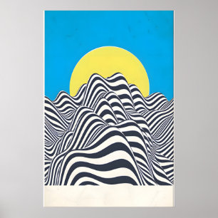 Psychedelischer Rock inspirierter original Designd Poster