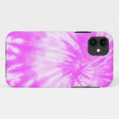 Psychedelischer rosa Funk-gefärbte Krawatte iPhone Case-Mate iPhone Hülle (Rückseite (Horizontal))