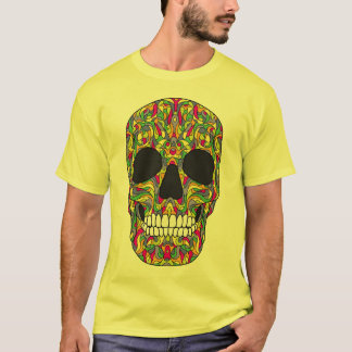 Psychedelischer Schädel T-Shirt
