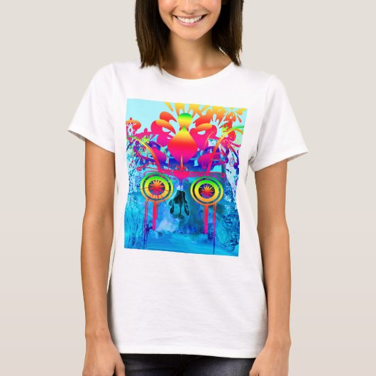 Psychedelischer Schädel T-Shirt (Vorderseite)