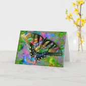 [Psychedelischer Schmetterling] farbenfroh - jeder Karte (Gelbe Blume)