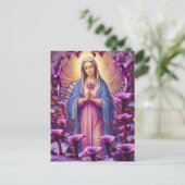 psychedelischer Schutz vor dem bösen Mary Postkarte (Stehend Vorderseite)