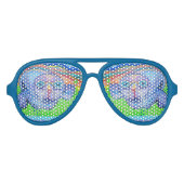 Psychedelischer Seelenion - Acrylmalerei Partybrille (Vorderseite)