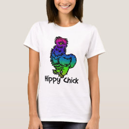 Psychedelischer Silkie Hippy Küken-T - Shirt