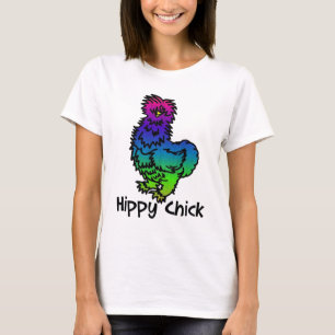 Psychedelischer Silkie Hippy Küken-T - Shirt