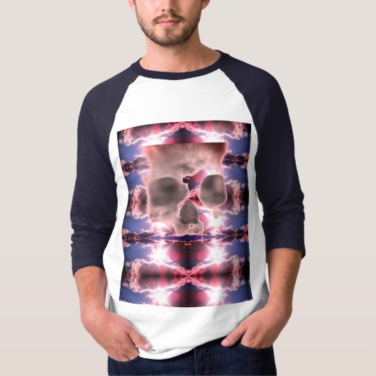 Psychedelischer Skully Spitzenspaß T-Shirt (Vorderseite)