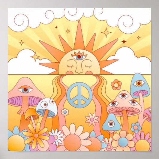 Psychedelischer Sommer-Traum Poster (Vorne)
