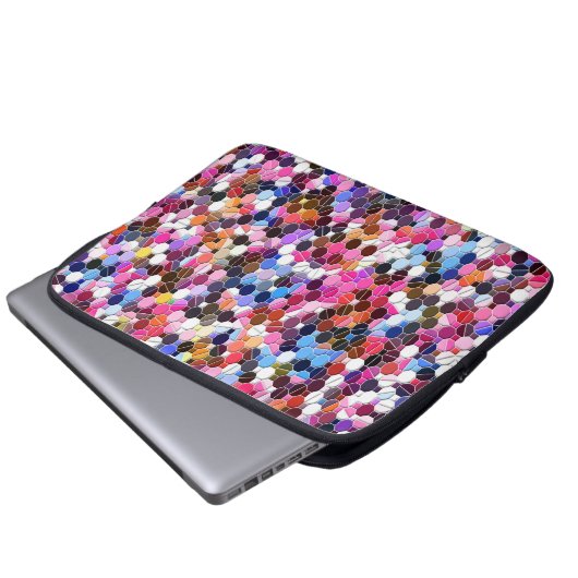 Psychedelischer Sommerspass... Laptopschutzhülle (Vorne Knopf)