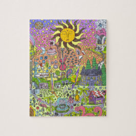 PSYCHEDELISCHER SONNENUNTERGANG PUZZLE