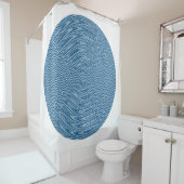 Psychedelischer Spiral in Blau... Duschvorhang (Beispiel)