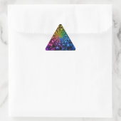 Psychedelischer Spiralaufkleber Dreieckiger Aufkleber (Tasche)