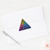 Psychedelischer Spiralaufkleber Dreieckiger Aufkleber (Umschlag)