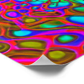 Psychedelischer Splash Poster (Ecke)