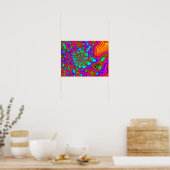 Psychedelischer Splash Poster (Küche)