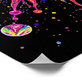 Psychedelischer Splash Poster (Ecke)