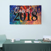 Psychedelischer Spritzer | Abstrakter Abschluss vo Banner (Messeveranstaltung)