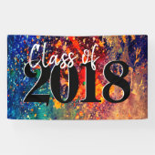 Psychedelischer Spritzer | Abstrakter Abschluss vo Banner (Horizontal)