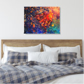 Psychedelischer Spritzer | Farbiger Regenbogen Abs Leinwanddruck (Insitu (Schlafzimmer))