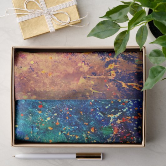 Psychedelischer Spritzer | Farbiger Regenbogen Abs Seidenpapier (Geschenk)