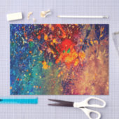 Psychedelischer Spritzer | Farbiger Regenbogen Abs Seidenpapier (Handwerk)