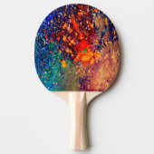 Psychedelischer Spritzer | Farbiger Regenbogen Abs Tischtennis Schläger (Vorderseite)