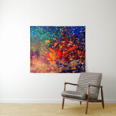 Psychedelischer Spritzer | Rainbow Abstrakt Backgr Wandteppich (Beispiel (Horizontal))