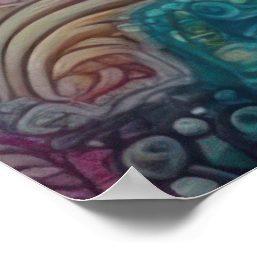 Psychedelischer Starfish Poster (Ecke)