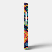 Psychedelischer Starfish und kosmische Waves Case-Mate iPhone Hülle (Rückseite / Links)